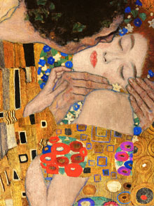 The kiss painting by Klimt